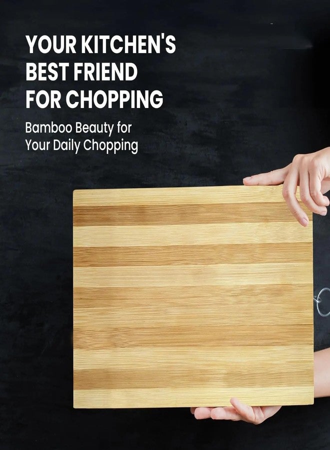Homecure Large Wood Chopping Board for Kitchen Multipurpose use Vegetables, Fruit, Fish, Cheese, Meat, Cutting Board BPA Free, Eco-Friendly, Anti-Microbial Non-Slip Wooden Chopping Board (22 X 32) - Image 4